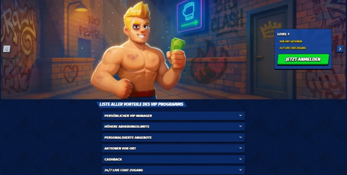 bigclash casino vip